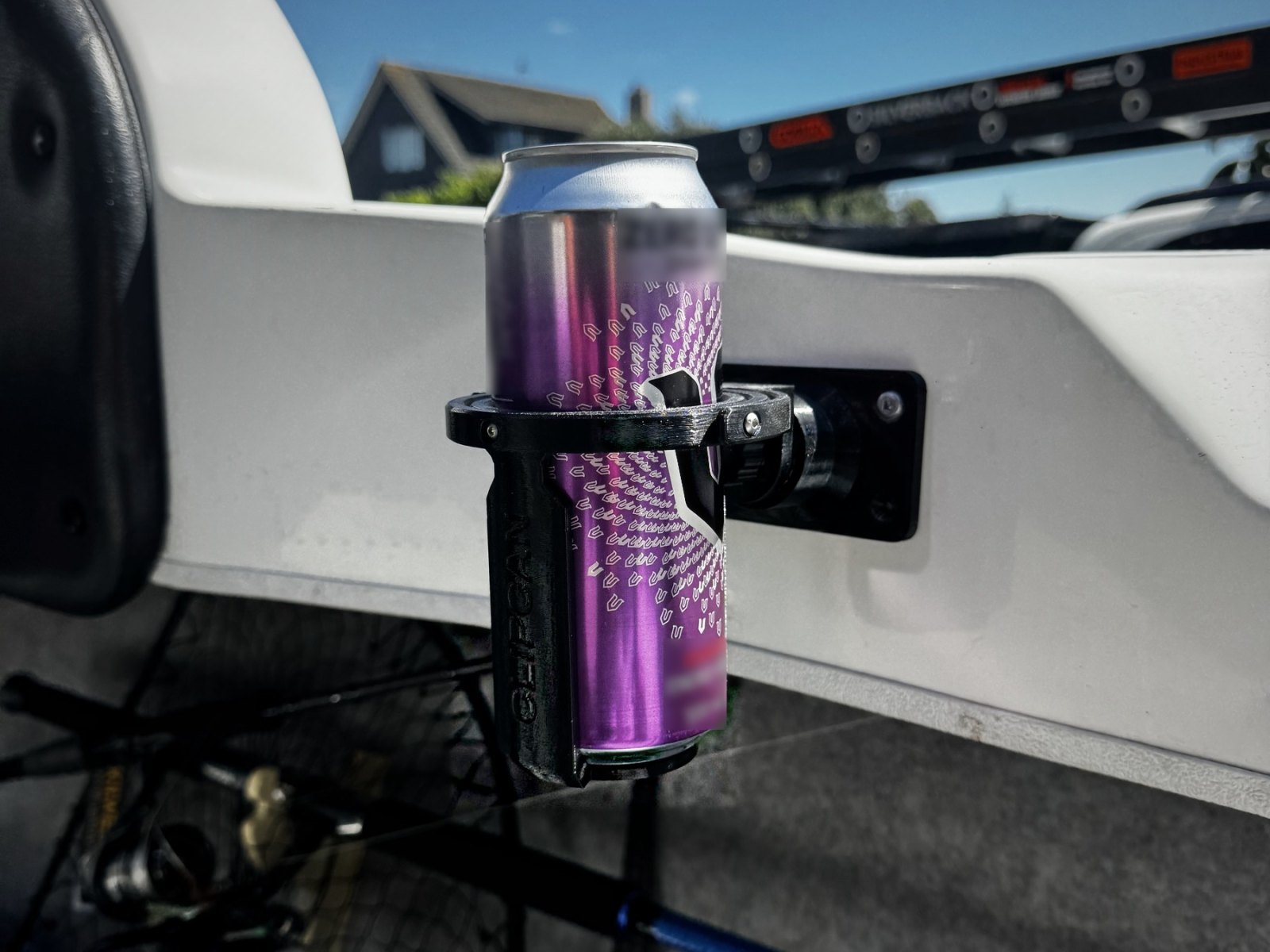 Clipcan Boat on a fishing boat side deck